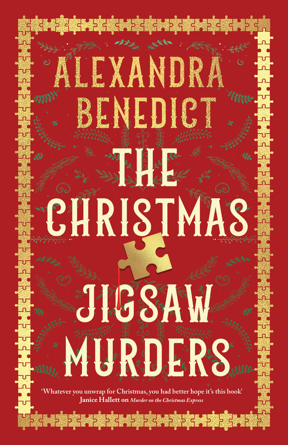 The Christmas Jigsaw Murders - (Pre-Order) Signed Independent Edition with Sprayed Edges - Alexandra Benedict (Hardback) 09-11-2023