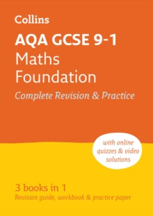 Collins GCSE Grade 9-1 Revision  AQA GCSE 9-1 Maths Foundation All-in-One Complete Revision and Practice: Ideal for home learning, 2022 and 2023 exams (Collins GCSE Grade 9-1 Revision) - Collins GCSE (Paperback) 30-09-2021 