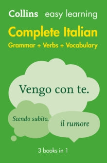 Collins Easy Learning  Easy Learning Italian Complete Grammar, Verbs and Vocabulary (3 books in 1): Trusted support for learning (Collins Easy Learning) - Collins Dictionaries (Paperback) 14-01-2016 