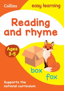 Collins Easy Learning Preschool  Reading and Rhyme Ages 3-5: Ideal for home learning (Collins Easy Learning Preschool) - Collins Easy Learning (Paperback) 18-12-2015 