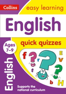Collins Easy Learning KS2  English Quick Quizzes Ages 7-9: Ideal for home learning (Collins Easy Learning KS2) - Collins Easy Learning (Paperback) 19-01-2017 