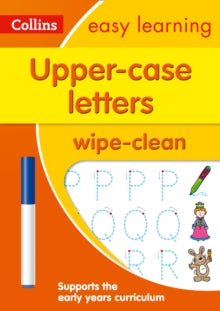 Collins Easy Learning Preschool  Upper Case Letters Age 3-5 Wipe Clean Activity Book: Ideal for home learning (Collins Easy Learning Preschool) - Collins Easy Learning (Other book format) 13-03-2017 