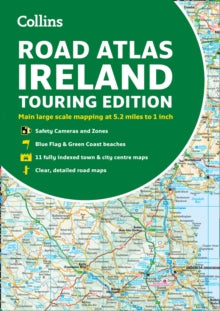Collins Road Atlas  Road Atlas Ireland: Touring edition A4 Paperback (Collins Road Atlas) - Collins Maps (Paperback) 06-02-2020 