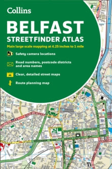 Collins Belfast Streetfinder Colour Atlas: Ideal for exploring - Collins Maps (Paperback) 06-02-2020 