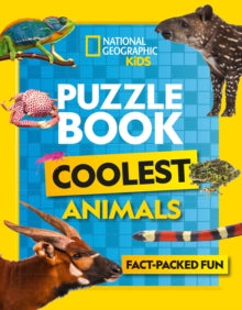 National Geographic Kids  Puzzle Book Coolest Animals: Brain-tickling quizzes, sudokus, crosswords and wordsearches (National Geographic Kids) - National Geographic Kids (Paperback) 15-04-2021 