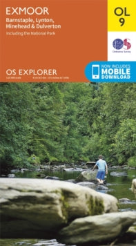 OS Explorer Map OL 09 Exmoor, Barnstaple, Lynton, Minehead & Dulverton - Ordnance Survey (Sheet map, folded) 10-06-2015 