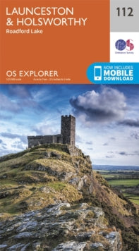 OS Explorer Map 112 Launceston and Holsworthy - Ordnance Survey (Sheet map, folded) 16-09-2015 