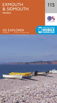 OS Explorer Map 115 Exmouth and Sidmouth - Ordnance Survey (Sheet map, folded) 16-09-2015 