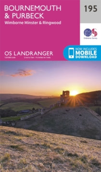 OS Landranger Map 195 Bournemouth & Purbeck, Wimborne Minster & Ringwood - Ordnance Survey (Sheet map, folded) 24-02-2016 