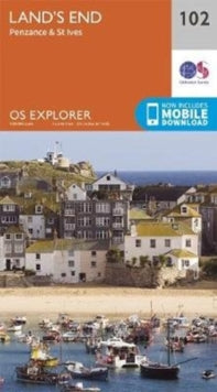 OS Explorer 102 Land's End: Penzance & St Ives -  (Sheet map, folded) 24-06-2019 