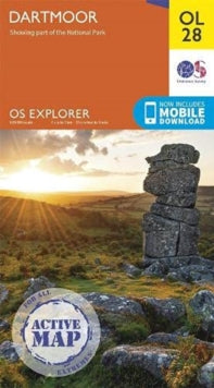OS Explorer Active OL 28 Dartmoor - Ordnance Survey (Sheet map, folded) 14-06-2021 