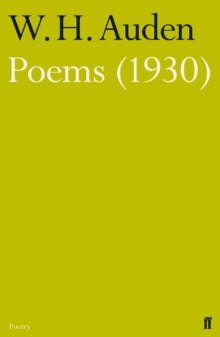 Poems (1930) - W.H. Auden (Paperback) 21-Feb-13 