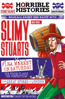 Horrible Histories  Slimy Stuarts (newspaper edition) - Terry Deary; Martin Brown (Paperback) 01-09-2022 