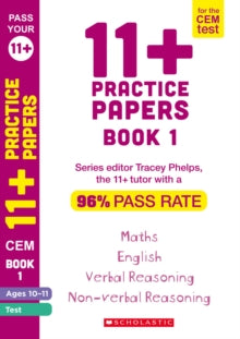 Pass Your 11+  11+ Practice Papers for the CEM Test Ages 10-11 - Book 11 - Tracey Phelps (Paperback) 07-05-2020 