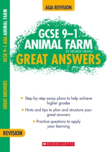 GCSE 9-1 Great Answers  Animal Farm - Richard Durant (Paperback) 03-12-2020 