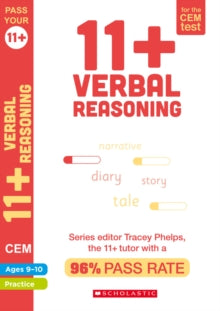 Pass Your 11+  11+ Verbal Reasoning Practice and Assessment for the CEM Test Ages 09-10 - Tracey Phelps (Paperback) 04-02-2021 