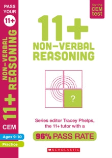 Pass Your 11+  11+ Non-Verbal Reasoning Practice and Assessment for the CEM Test Ages 09-10 - Tracey Phelps (Paperback) 04-02-2021 