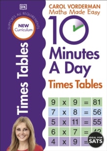 Made Easy Workbooks  10 Minutes A Day Times Tables, Ages 9-11 (Key Stage 2): Supports the National Curriculum, Helps Develop Strong Maths Skills - Carol Vorderman (Paperback) 16-01-2014 