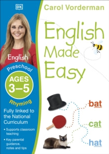 Made Easy Workbooks  English Made Easy: Rhyming, Ages 3-5 (Preschool): Supports the National Curriculum, English Exercise Book - Carol Vorderman (Paperback) 01-07-2014 