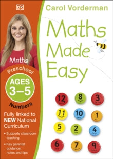 Made Easy Workbooks  Maths Made Easy: Numbers, Ages 3-5 (Preschool): Supports the National Curriculum, Maths Exercise Book - Carol Vorderman (Paperback) 01-07-2014 