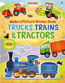 Make a Picture  Make a Picture Sticker Book Trains, Trucks & Tractors - Felicity Brooks; Felicity Brooks; Katie Lovell (Paperback) 01-10-2012 