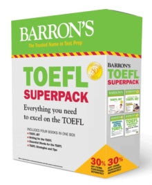 Barron's Test Prep  TOEFL iBT Superpack: 4 Books + Practice Tests + Audio Online - Pamela J. Sharpe; Stephen J. Matthiesen (Paperback) 03-10-2019 