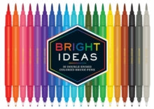 Bright Ideas  Bright Ideas: 20 Double-Ended Colored Brush Pens - Chronicle Books (General merchandise) 26-06-2017 