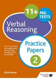 11+ Verbal Reasoning Practice Papers 2: For 11+, pre-test and independent school exams including CEM, GL and ISEB - Chris Pearse (Paperback) 29-01-2016 