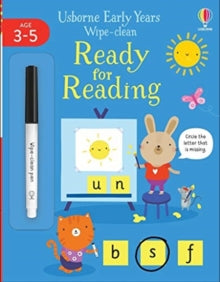 Usborne Early Years Wipe-clean  Early Years Wipe-Clean Ready for Reading - Jessica Greenwell; Jessica Greenwell; Genine Delahaye (Paperback) 04-02-2021 