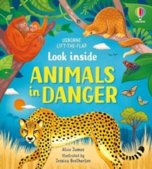 Look Inside  Look inside Animals in Danger - Alice James; Jessica Bretherton (Board book) 28-04-2022 