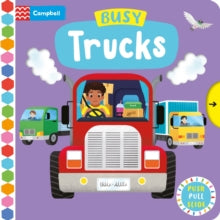 Campbell Busy Books  Busy Trucks - Campbell Books; Yi-Hsuan Wu (Board book) 09-06-2022 