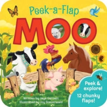 Moo: Peek a Flap Children's Board Book - Jaye Garnett (Board book) 16-01-2019 