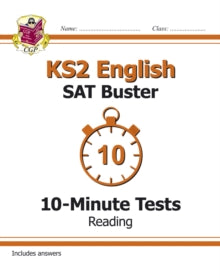 New KS2 English SAT Buster 10-Minute Tests: Reading - Book 1 (for the 2022 tests) - CGP Books; CGP Books (Paperback) 05-12-2014 