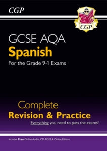 GCSE Spanish AQA Complete Revision & Practice (with Online Edition & Audio) - CGP Books; CGP Books (Paperback) 14-12-2016 