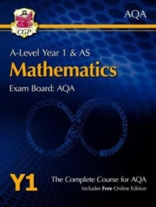 A-Level Maths for AQA: Year 1 & AS Student Book with Online Edition - CGP Books; CGP Books (Mixed media product) 29-05-2017 
