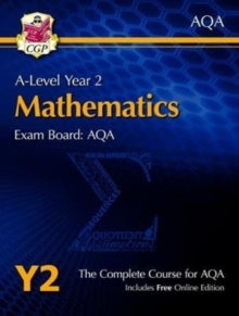 A-Level Maths for AQA: Year 2 Student Book with Online Edition - CGP Books; CGP Books (Mixed media product) 09-06-2017 