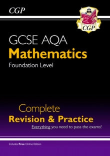 New GCSE Maths AQA Complete Revision & Practice: Foundation inc Online Ed, Videos & Quizzes - CGP Books; CGP Books (Paperback) 01-03-2018 