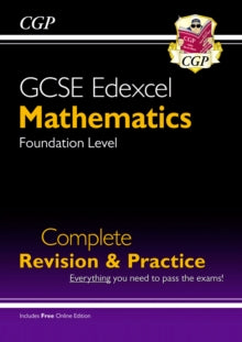 New GCSE Maths Edexcel Complete Revision & Practice: Foundation inc Online Ed, Videos & Quizzes - CGP Books; CGP Books (Paperback) 01-03-2018 