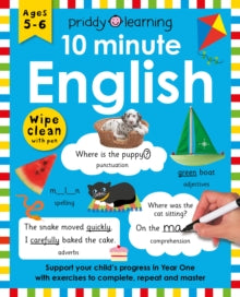 Wipe Clean Workbooks  10 Minute English - Roger Priddy (Paperback) 15-05-2018 