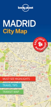Map  Lonely Planet Madrid City Map - Lonely Planet; Lonely Planet (Sheet map folded) 01-01-2017 