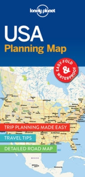 Map  Lonely Planet USA Planning Map - Lonely Planet (Sheet map, folded) 09-06-2017 