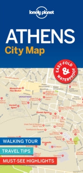 Map  Lonely Planet Athens City Map - Lonely Planet (Sheet map, folded) 08-06-2018 