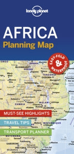 Map  Lonely Planet Africa Planning Map - Lonely Planet (Sheet map, folded) 13-12-2019 