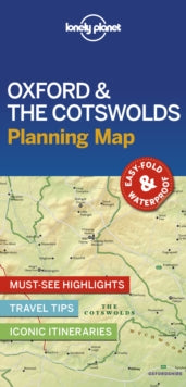 Map  Lonely Planet Oxford & the Cotswolds Planning Map - Lonely Planet (Sheet map, folded) 25-03-2019 