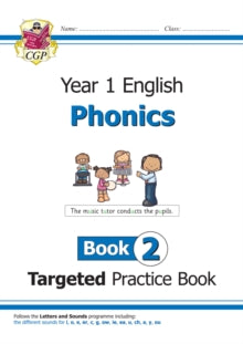 KS1 English Targeted Practice Book: Phonics - Year 1 Book 2 - CGP Books; CGP Books (Paperback) 24-08-2018 