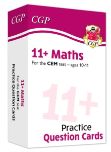 New 11+ CEM Maths Revision Question Cards - Ages 10-11 - CGP Books; CGP Books (Mixed media product) 08-07-2019 