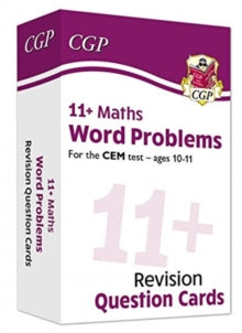 New 11+ CEM Revision Question Cards: Maths Word Problems - Ages 10-11 - CGP Books; CGP Books (Hardback) 12-05-2020 