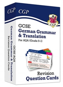 New Grade 9-1 GCSE AQA German: Grammar & Translation Revision Question Cards - CGP Books; CGP Books (Mixed media product) 04-06-2020 
