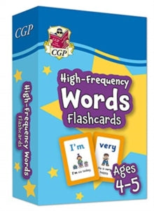 New High-Frequency Words Flashcards for Ages 4-5 (Reception): perfect for learning at home - CGP Books; CGP Books (Mixed media product) 29-06-2020 