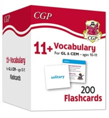 New 11+ Vocabulary Flashcards - Ages 10-11 - CGP Books; CGP Books (Mixed media product) 26-08-2020 